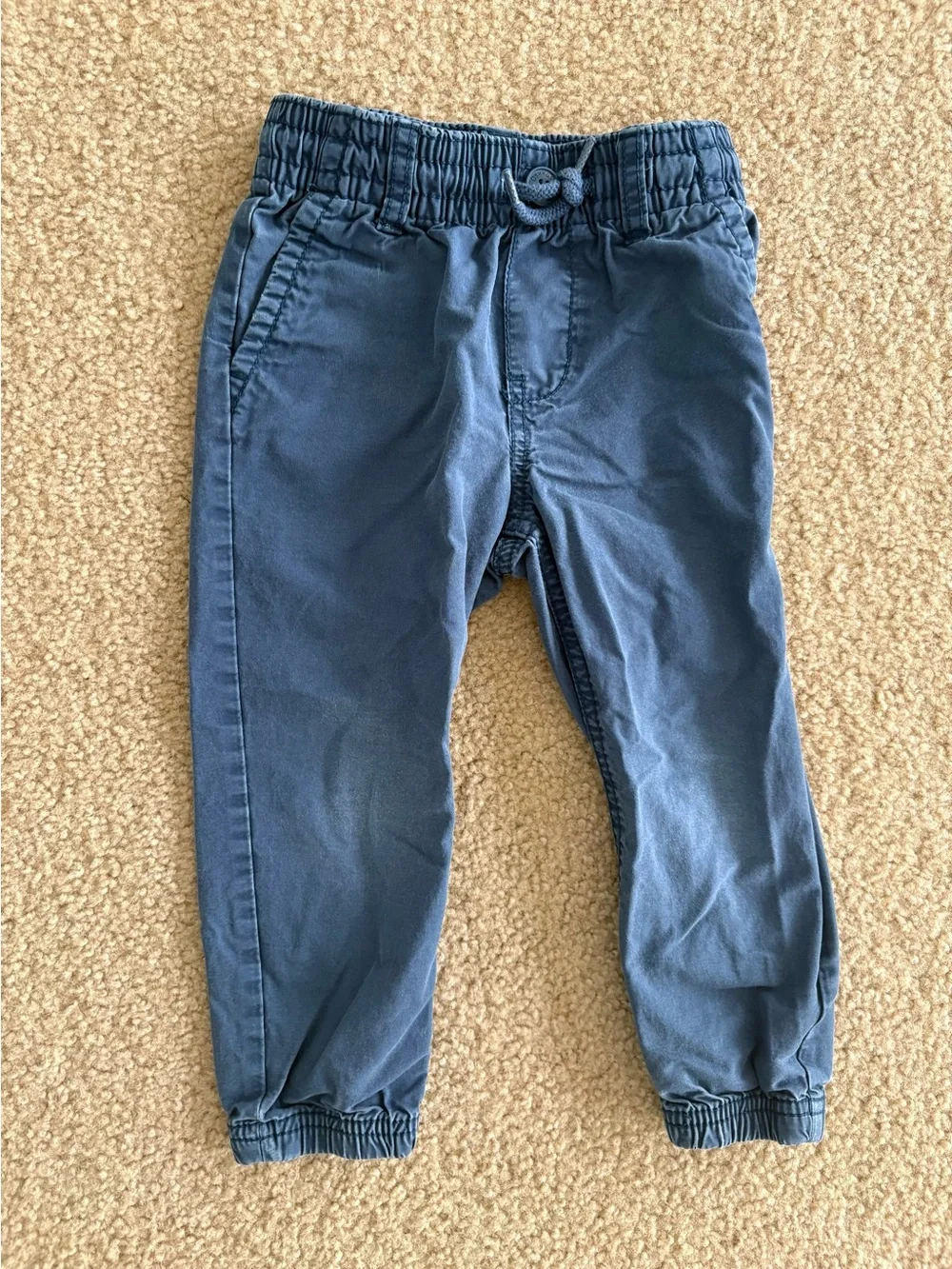 OshKosh B'gosh Khaki and Navy Elastic Waist Joggers